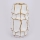 Vaso in ceramica 25x14,5 cm oro/bianco