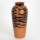 Vaso in ceramica 28,8x13,5 cm color mattone/nero