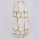 Vaso in ceramica 31,5x15,5 cm oro/bianco