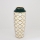 Vaso in ceramica 31x12,5 cm bianco/oro/verde