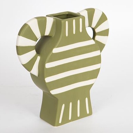 Vaso in ceramica 32x30,8 cm verde