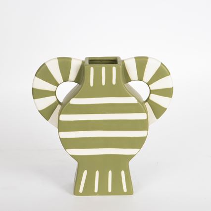 Vaso in ceramica 32x30,8 cm verde