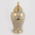 Vaso in ceramica 33,8x16 cm oro/argento