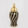 Vaso in ceramica 36,5x16 cm oro/nero