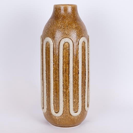 Vaso in ceramica 39x16,3 cm marrone