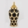 Vaso in ceramica 40x17,7 cm oro/nero