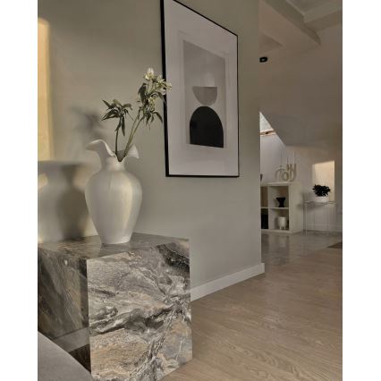 Vaso in ceramica 41,5x23 cm bianco