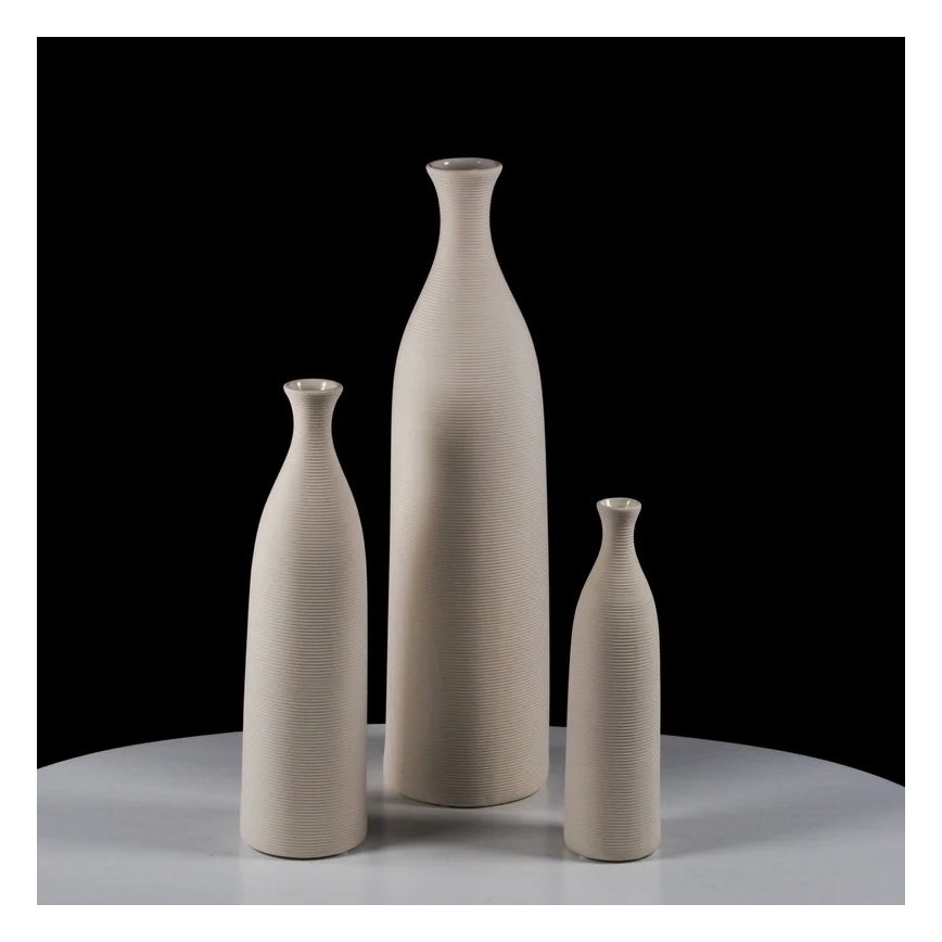 Vaso in ceramica bianco, 25 cm