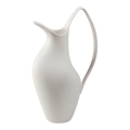 Vaso in ceramica bianco 33x17x19 cm