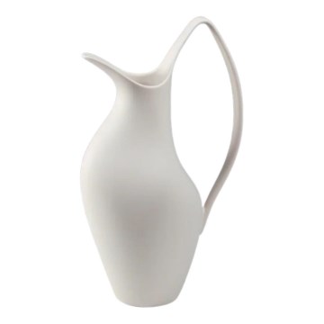 Vaso in ceramica bianco 33x17x19 cm