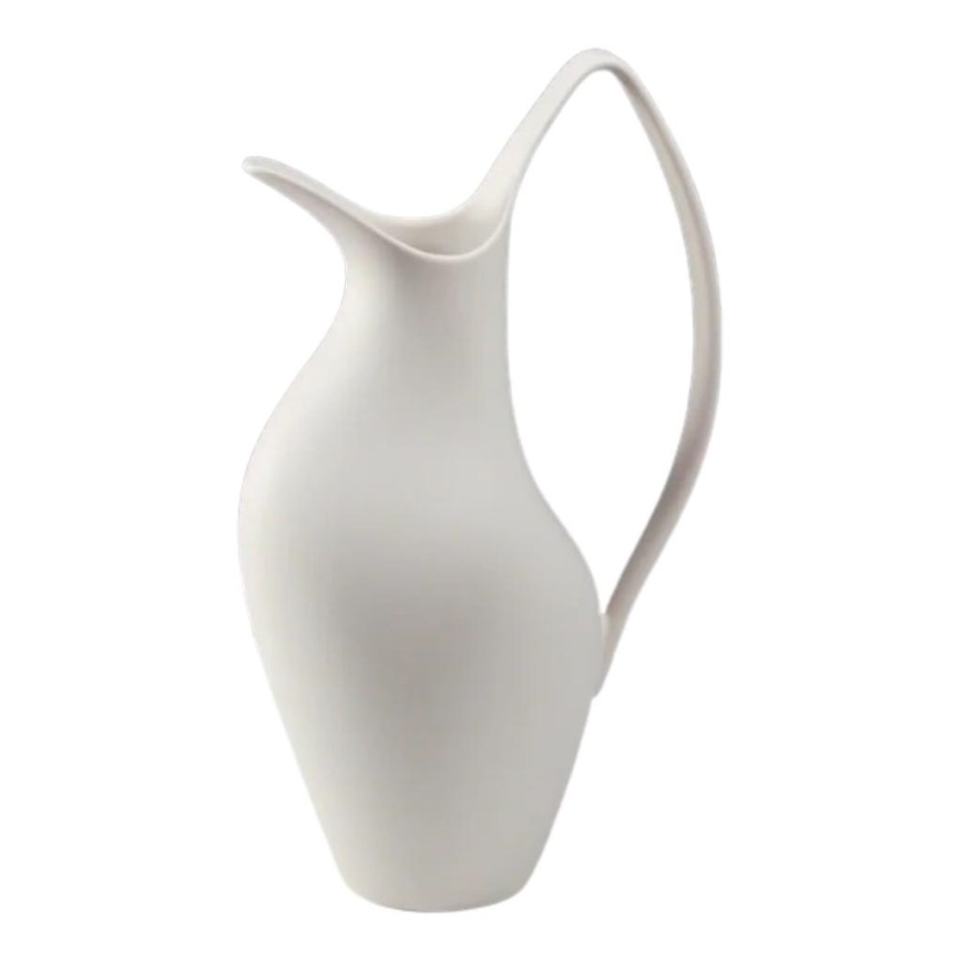 Vaso in ceramica bianco 33x17x19 cm