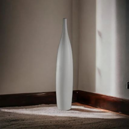 Vaso in ceramica bianco H 70 cm