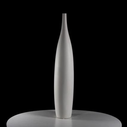 Vaso in ceramica bianco H 70 cm