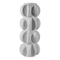 Vaso in resina 37x19 cm / Bianco opaco