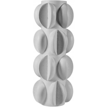Vaso in resina 37x19 cm / Bianco opaco