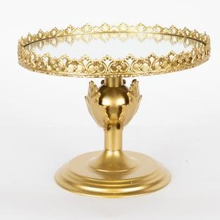 Vassoio decorativo diametro 25,5 cm oro