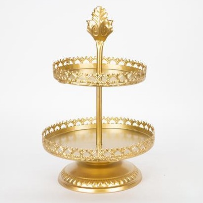 Vassoio decorativo diametro 25,5 cm oro