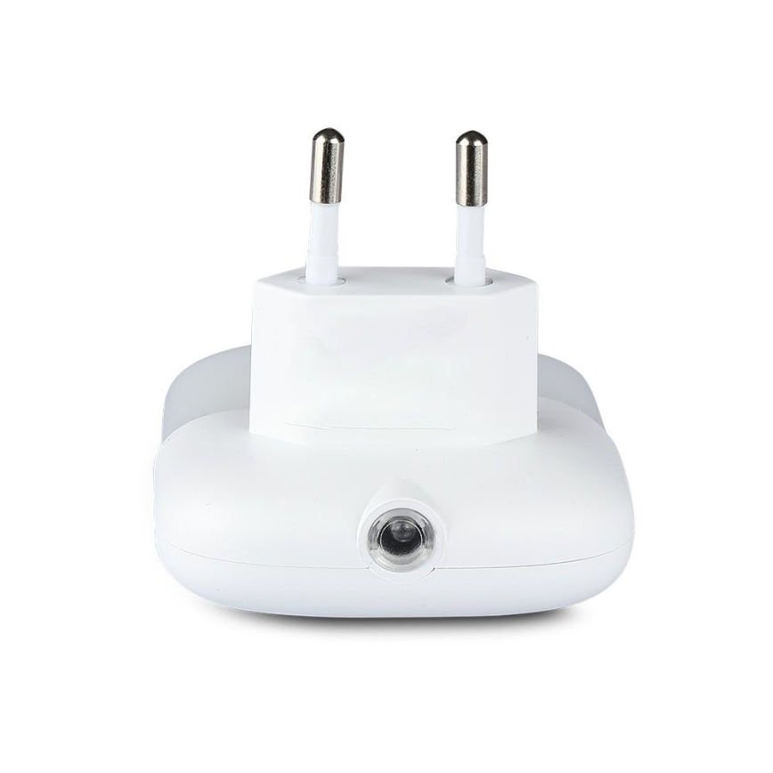 Veilleuse à brancher avec détecteur de crépuscule 2xUSB LED/0,45W/230V 4000K