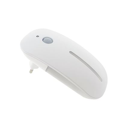 Veilleuse avec détecteur LED/1W/230V blanc