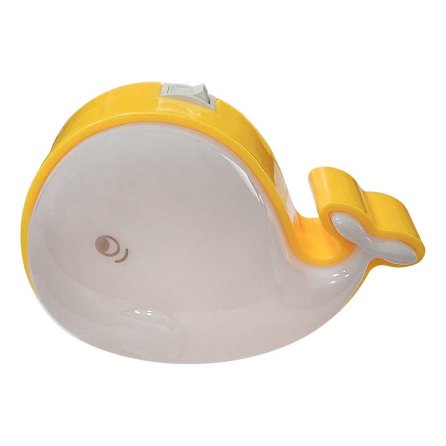Veilleuse enfant LED/0,5W/230V baleine