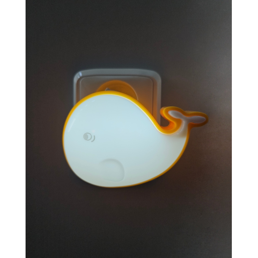 Veilleuse enfant LED/0,5W/230V baleine
