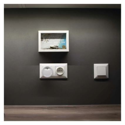 Veilleuse LED à capteur crépusculaire LED/0,3W/230V