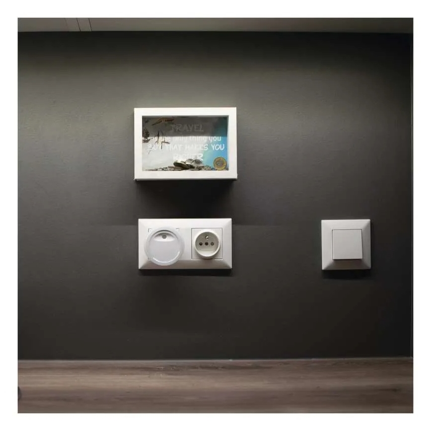 Veilleuse LED à capteur crépusculaire LED/0,3W/230V