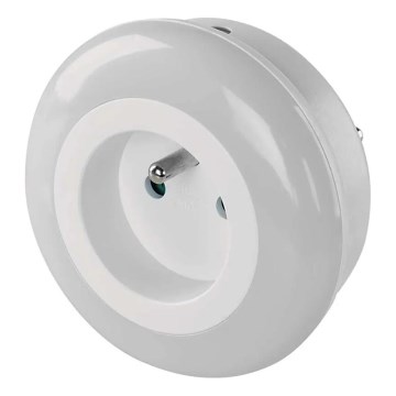 Veilleuse LED avec capteur et prise LED/0,3W/230V
