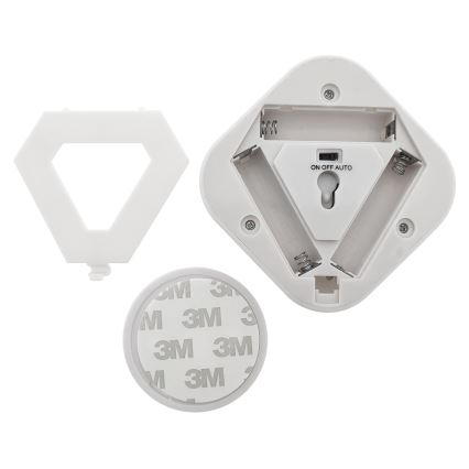 Veilleuse LED avec capteur LED/0,5W/4,5V 3xAAA blanche