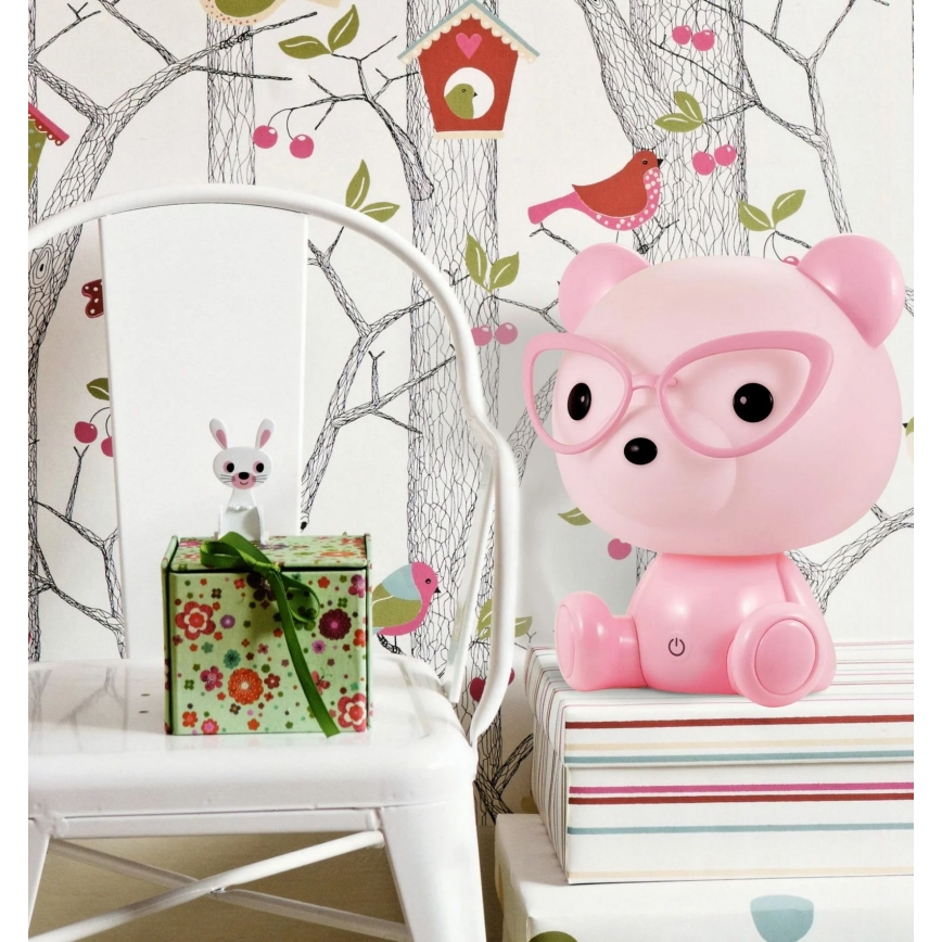 Veilleuse LED enfant à intensité variable LED/2,5W souris rose