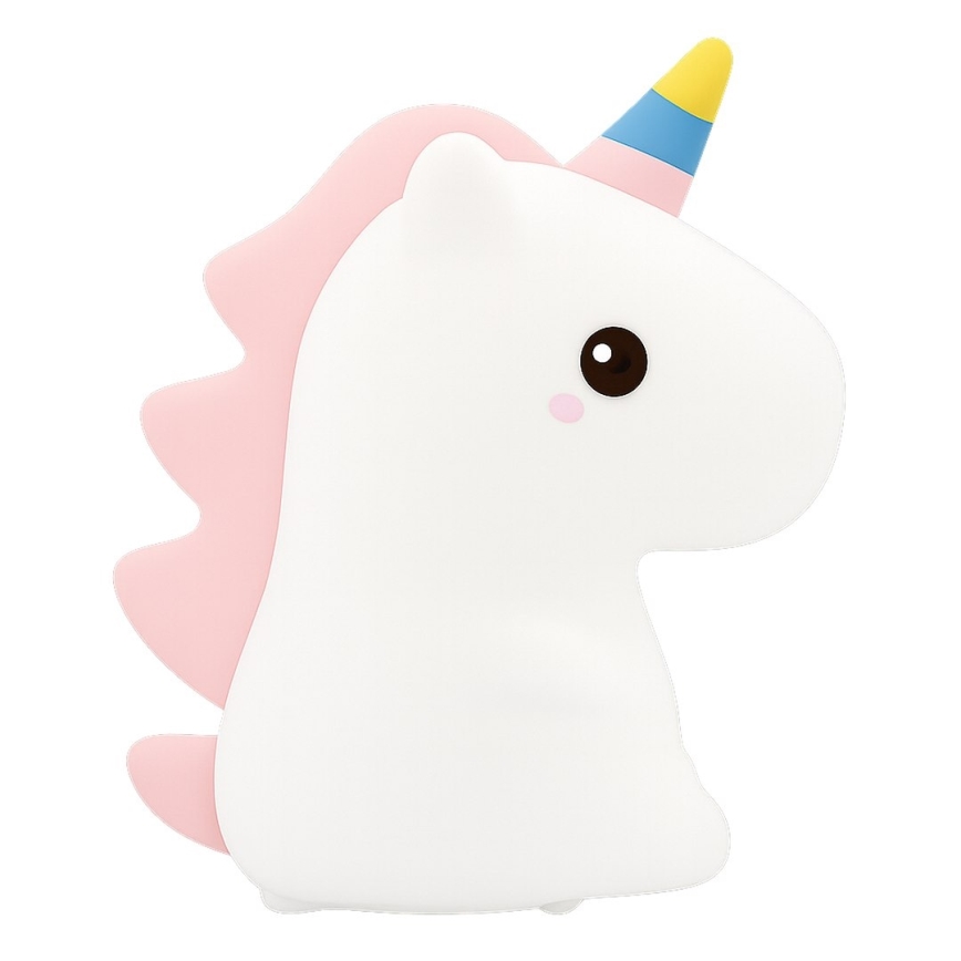 Veilleuse tactile rechargeable à intensité variable LED RGBW pour enfants UNICORN LED/1W/5V 1200 mAh