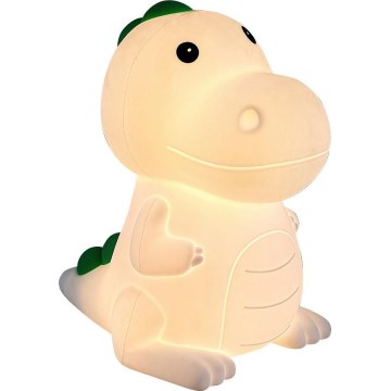 Veilleuse RGB à intensité variable rechargeable pour enfants LED/2,5W/5V 3000K 1200 mAh dinosaure