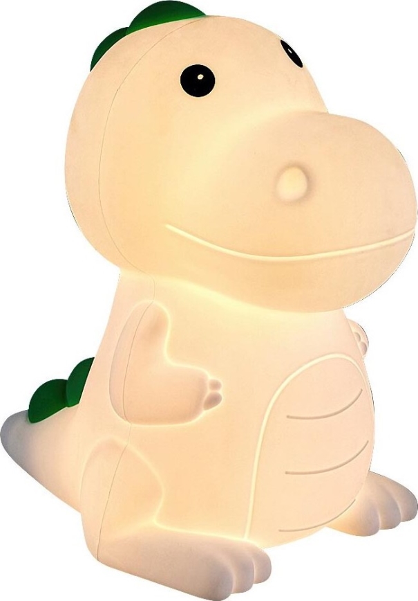 Veilleuse RGB à intensité variable rechargeable pour enfants LED/2,5W/5V 3000K 1200 mAh dinosaure
