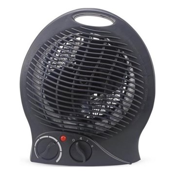 Ventilateur avec élément chauffant 1000/2000W/230V noir