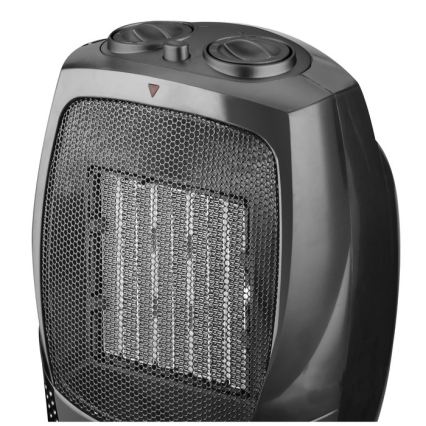 Ventilateur avec élément chauffant en céramique RIN 1500W/230V noir