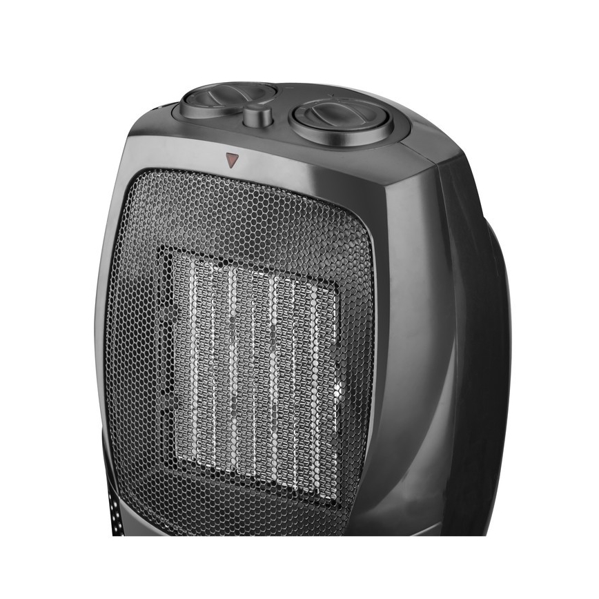 Ventilateur avec élément chauffant en céramique RIN 1500W/230V noir