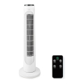 Ventilateur colonne 50W/230V blanc + Télécommande