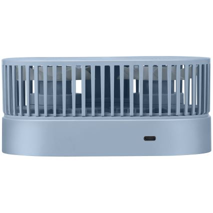 Ventilateur de bureau rechargeable 3,7 V 1200 mAh bleu