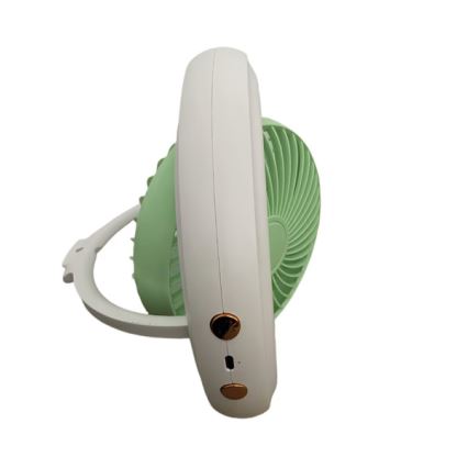 Ventilateur de bureau rechargeable 4W/5V 1200 mAh blanc