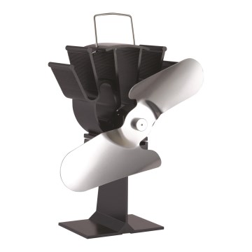 Ventilateur de cheminée 19,3x20,5 cm anthracite/chrome brillant