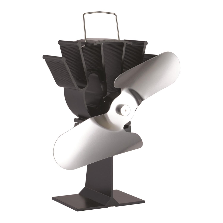 Ventilateur de cheminée 19,3x20,5 cm anthracite/chrome brillant