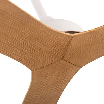Ventilateur de plafond d. 132 cm beige/blanc + télécommande