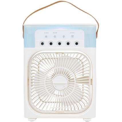 Ventilateur de table LED RGB avec effet de brume 10W/5V