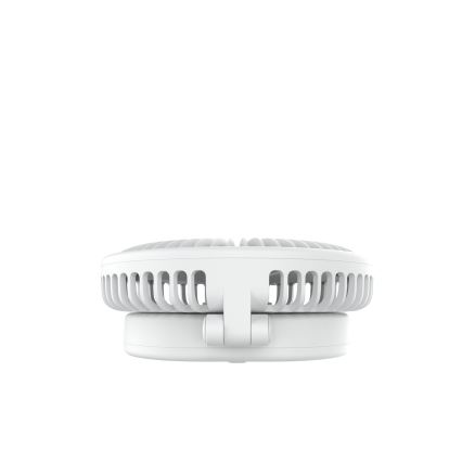 Ventilateur de table rechargeable 10W/5V 2400 mAh blanc