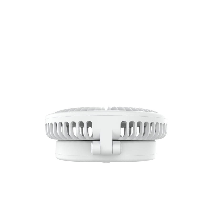 Ventilateur de table rechargeable 10W/5V 2400 mAh blanc