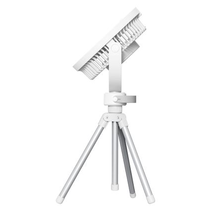 Ventilateur de table rechargeable 3,7V 2400 mAh blanc