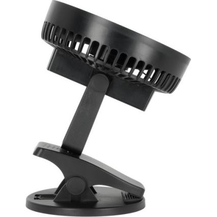 Ventilateur de table rechargeable avec pince VIENTO 6W/5V 2000 mAh noir