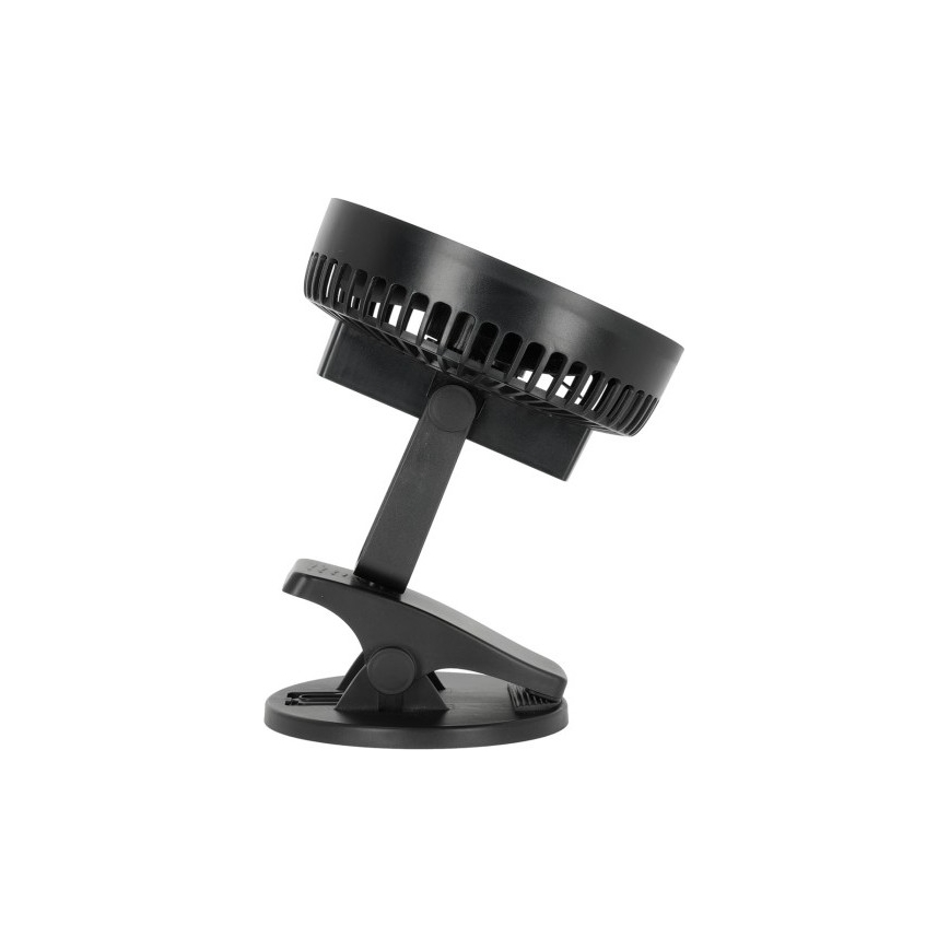 Ventilateur de table rechargeable avec pince VIENTO 6W/5V 2000 mAh noir