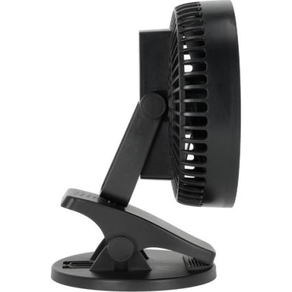 Ventilateur de table rechargeable avec pince VIENTO 6W/5V 2000 mAh noir