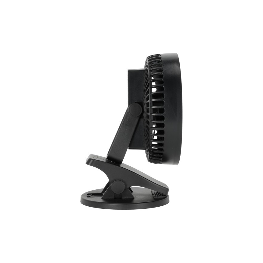 Ventilateur de table rechargeable avec pince VIENTO 6W/5V 2000 mAh noir